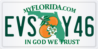 FL license plate EVSY46