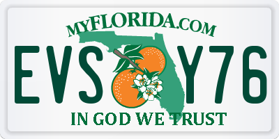 FL license plate EVSY76