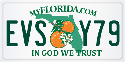 FL license plate EVSY79