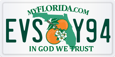 FL license plate EVSY94