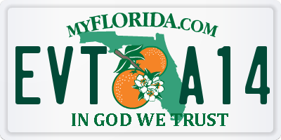 FL license plate EVTA14