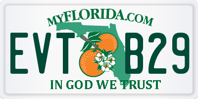 FL license plate EVTB29