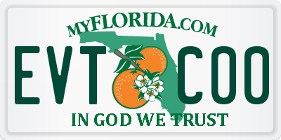 FL license plate EVTC00