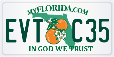FL license plate EVTC35