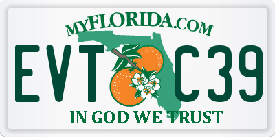 FL license plate EVTC39