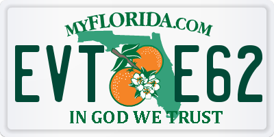 FL license plate EVTE62