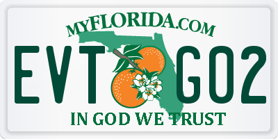 FL license plate EVTG02