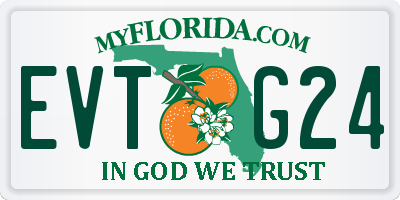 FL license plate EVTG24
