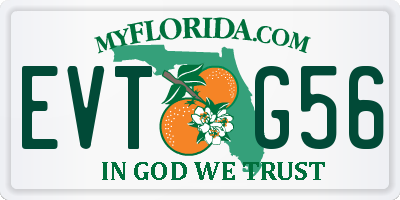 FL license plate EVTG56