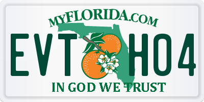 FL license plate EVTH04