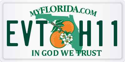 FL license plate EVTH11