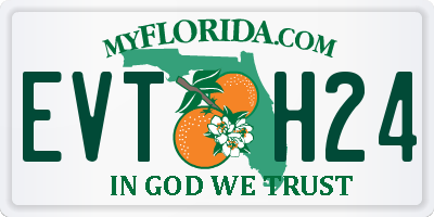 FL license plate EVTH24