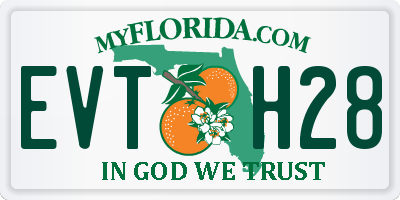 FL license plate EVTH28