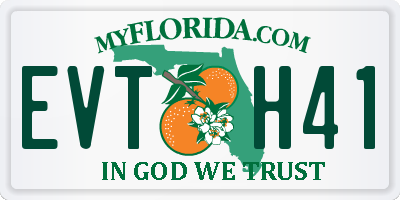 FL license plate EVTH41