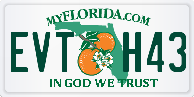 FL license plate EVTH43