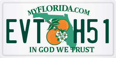FL license plate EVTH51