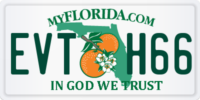 FL license plate EVTH66