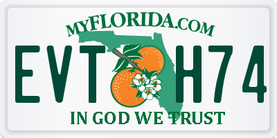 FL license plate EVTH74