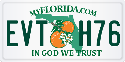 FL license plate EVTH76