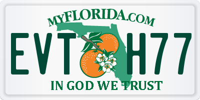 FL license plate EVTH77