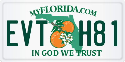 FL license plate EVTH81
