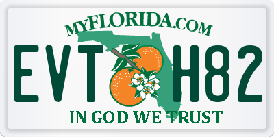 FL license plate EVTH82