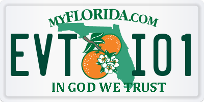 FL license plate EVTI01