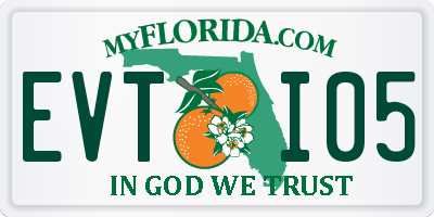 FL license plate EVTI05