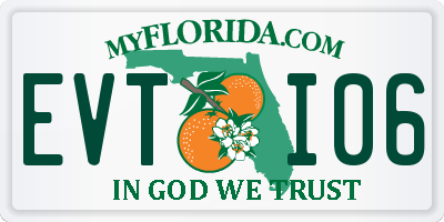 FL license plate EVTI06