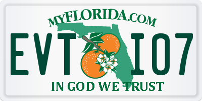 FL license plate EVTI07