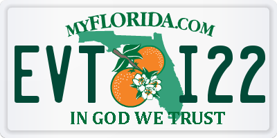 FL license plate EVTI22