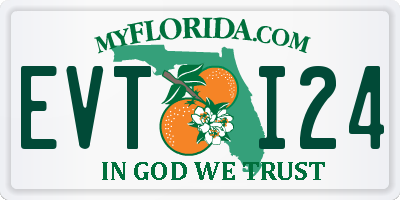 FL license plate EVTI24