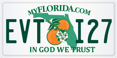 FL license plate EVTI27