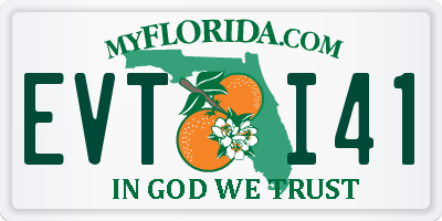 FL license plate EVTI41