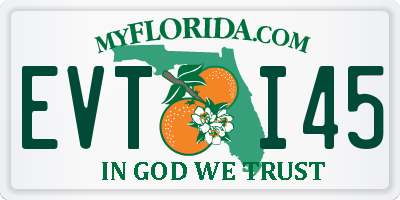 FL license plate EVTI45