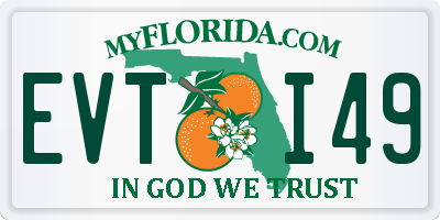 FL license plate EVTI49