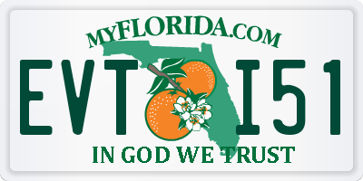 FL license plate EVTI51