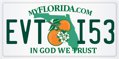 FL license plate EVTI53