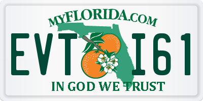 FL license plate EVTI61