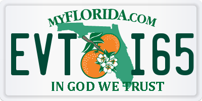 FL license plate EVTI65