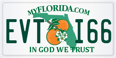 FL license plate EVTI66