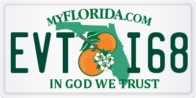 FL license plate EVTI68