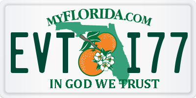 FL license plate EVTI77