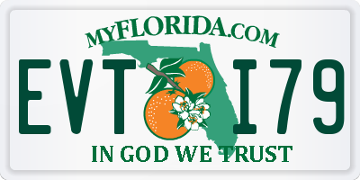 FL license plate EVTI79