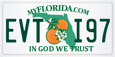 FL license plate EVTI97