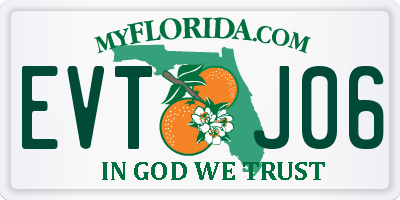 FL license plate EVTJ06