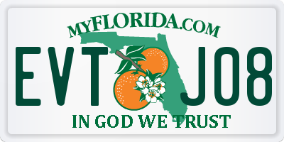 FL license plate EVTJ08