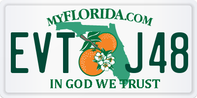 FL license plate EVTJ48