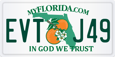 FL license plate EVTJ49