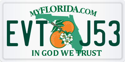 FL license plate EVTJ53